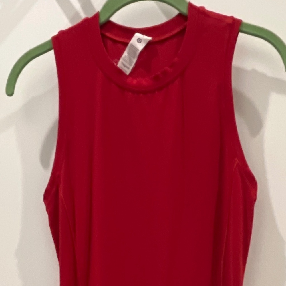 NWT Lululemon All Aligned Midi Dress In Dark Red size 4